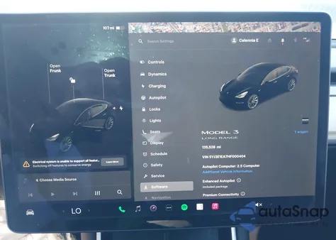 2017 Tesla Model 3 Long Range/Standard from USA, damaged, VIN 5YJ3E1EA7HF000404